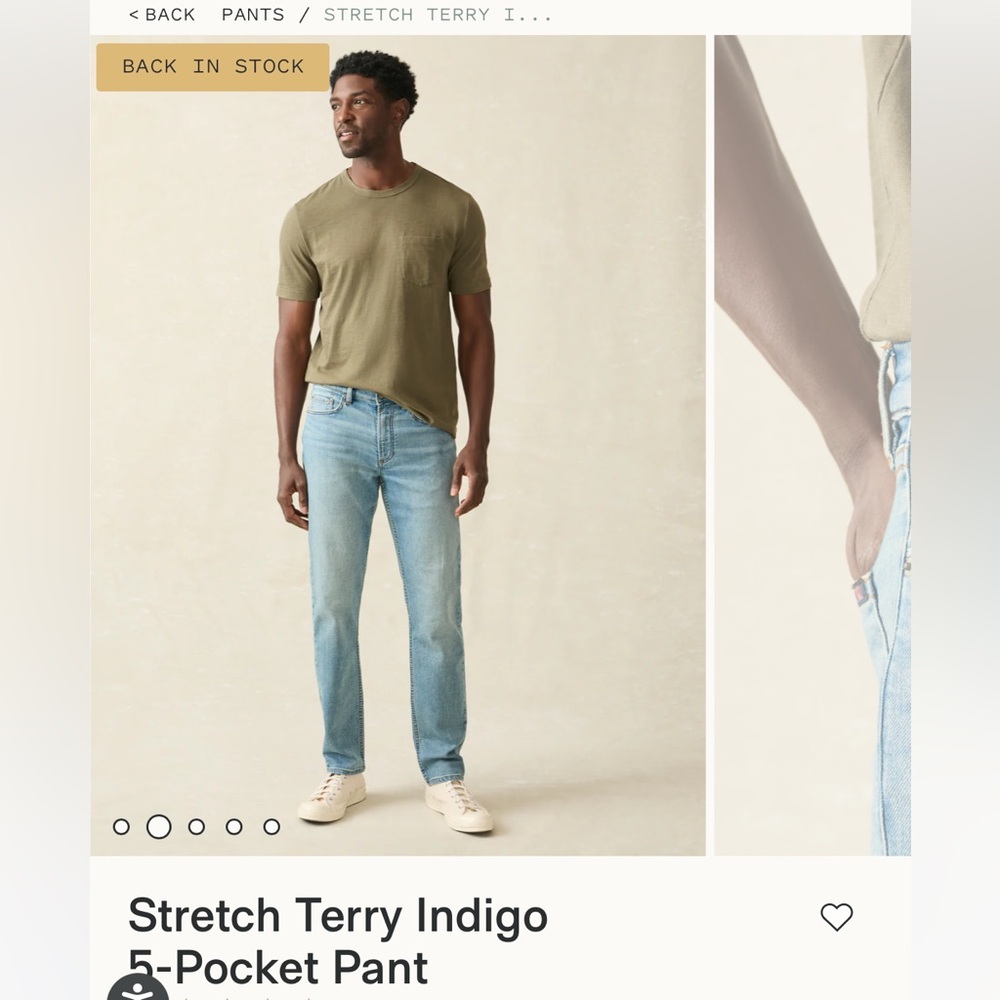 Faherty men’s jeans - Picture 3 of 3